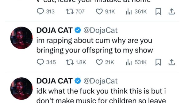 Doja Cat wants to know why parents are bringing their children to her show