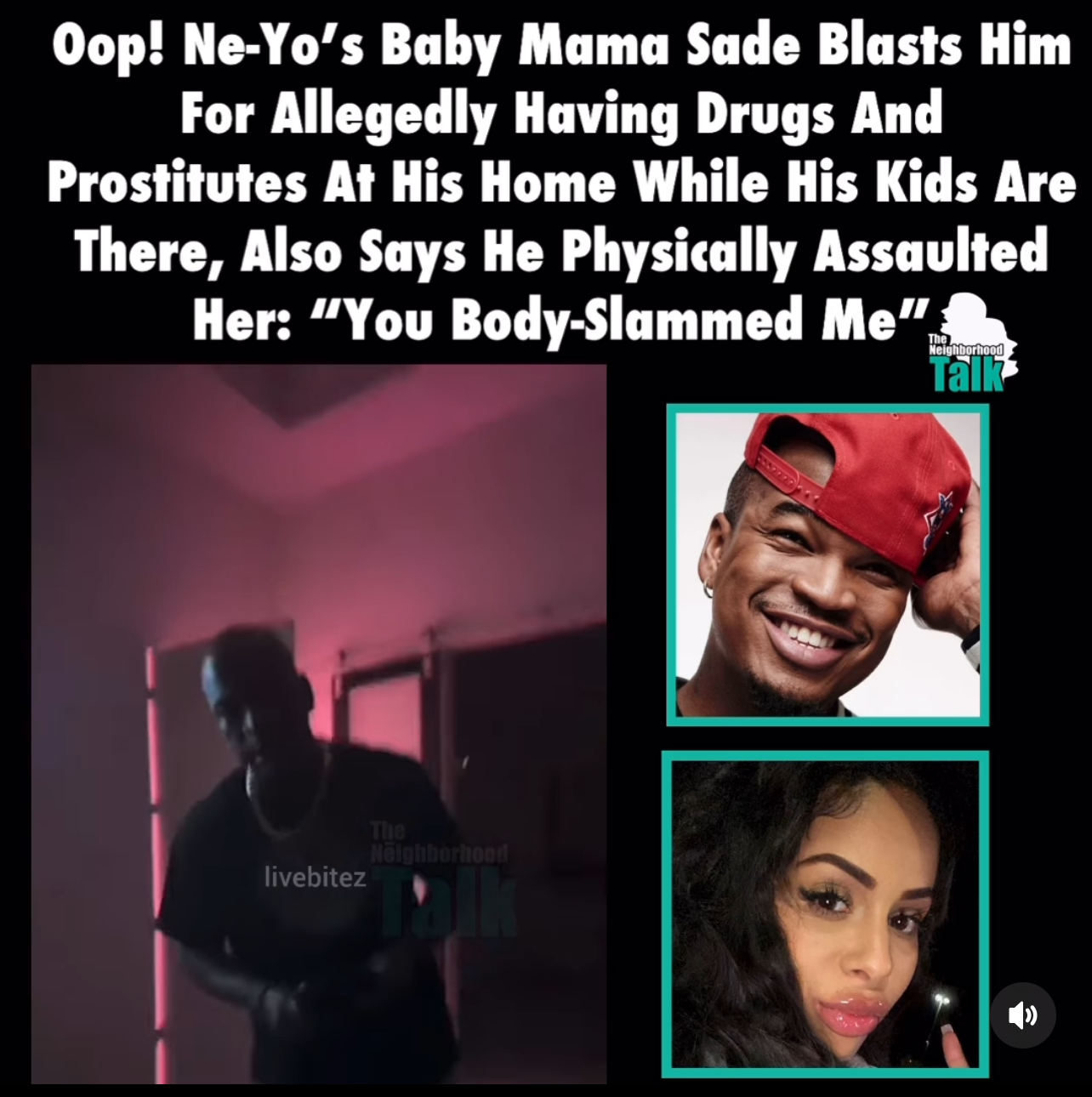 Diddy Jr.!” Sade Bagnerise Accuses Ne-Yo Of Hosting “Freak-Off” Parties While Caring For Their Kids