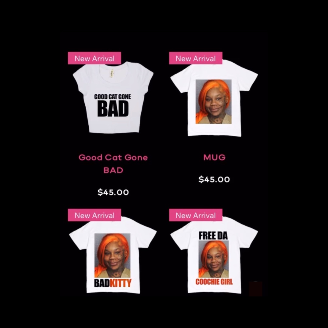 Sukihana sells new merch with her recent mugshot on it