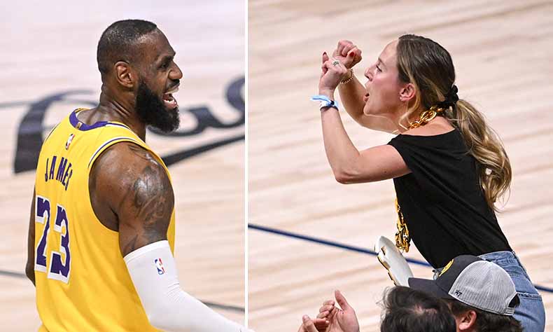 LeBron James mocks Nuggets fan before season-ending loss