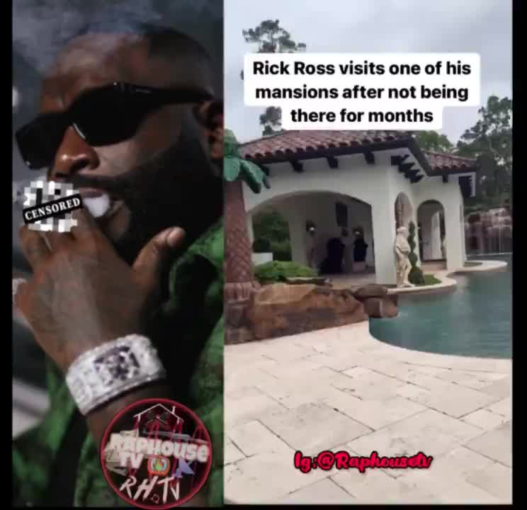 Rick Ross visits one of his mansions