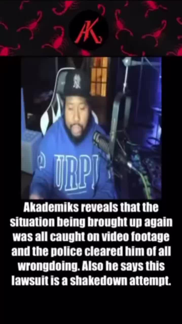 Akademiks reveals that he is being defamed in a shake down attempt in this fake lawsuit