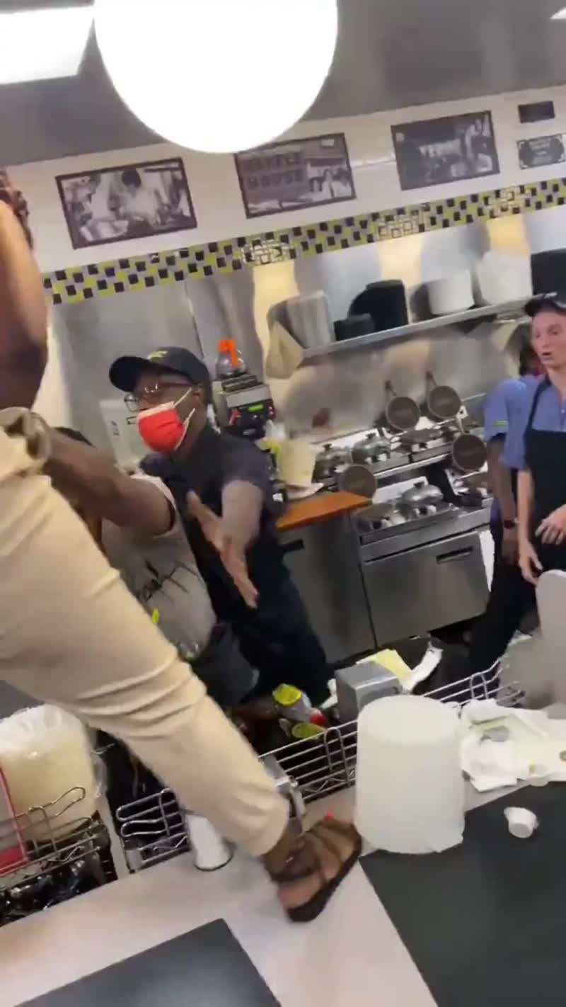 All hell broke loose at this Waffle House