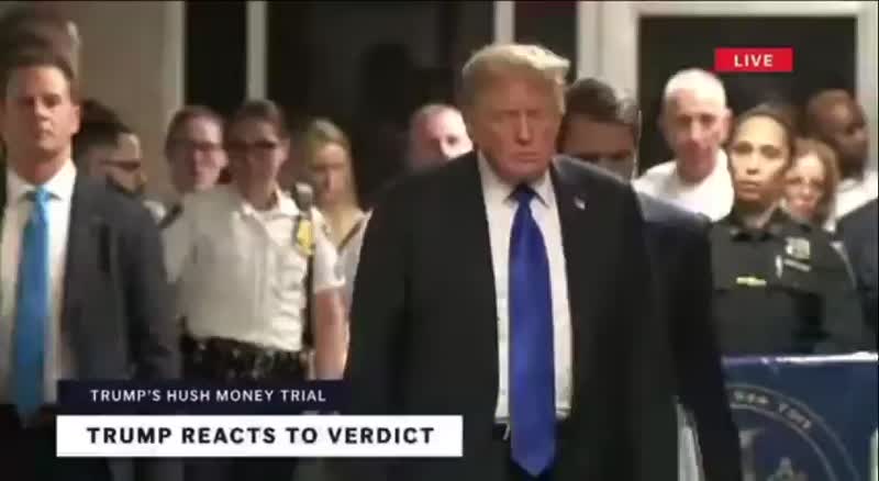 Donald Trump called the hush money trial “rigged” after he was found guilty on 34 counts