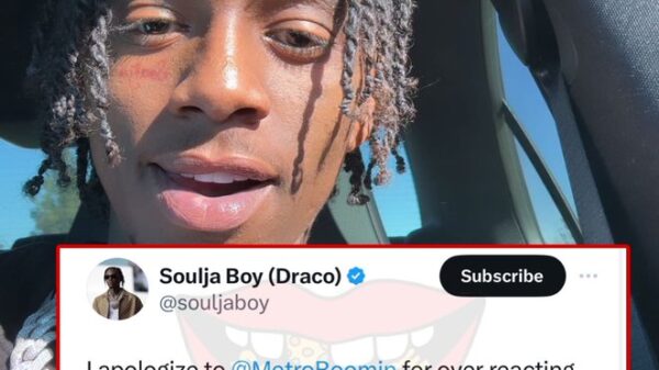 Soulja Boy apologizes to Metro Boomin for dissing his late mother and says he’s going to seek therapy and anger management