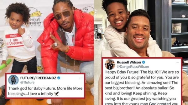 Check out how Future wished baby future happy birthday vs Russell Wilson