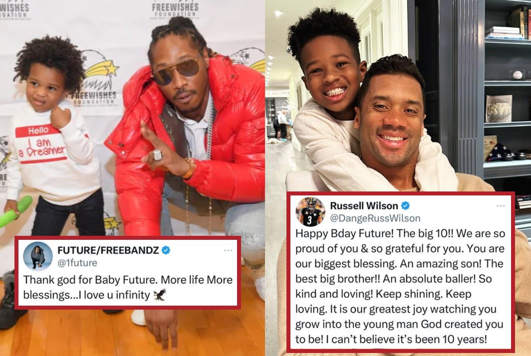 Check out how Future wished baby future happy birthday vs Russell Wilson