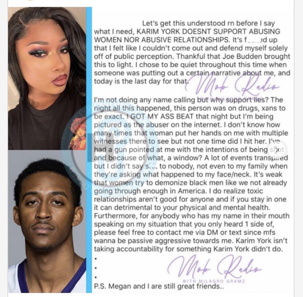 Apparently meg the stallion likes to throw hands when she’s off the xans