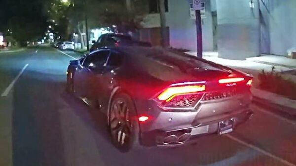 Driver In Stolen Lamborghini Huracan Crashes During High-Speed Police Pursuit In Los Angeles