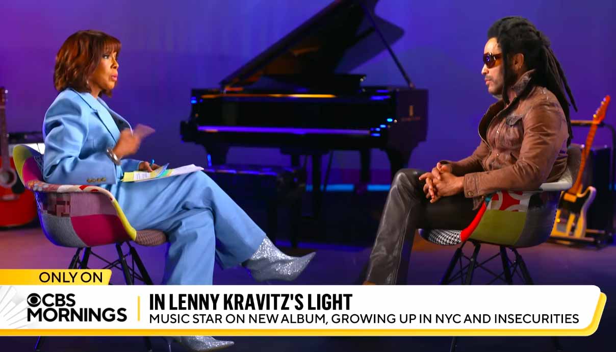 Gayle King, 69, Shoots Her Shot at Lenny Kravitz, 59