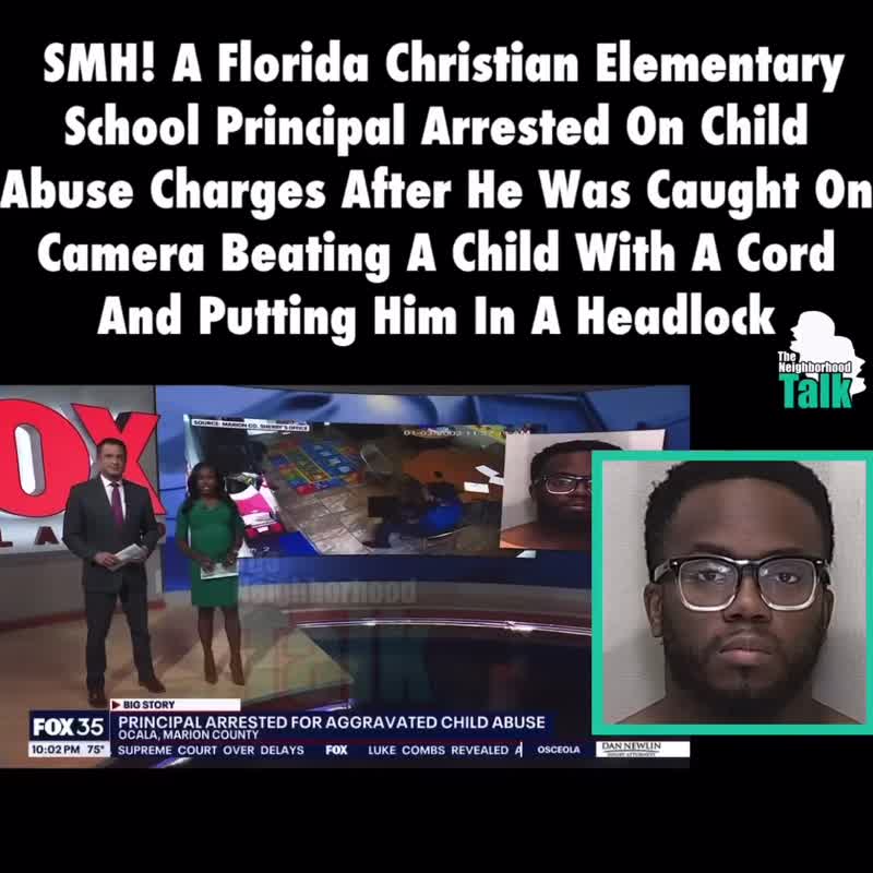 A Florida Christian Elemntary School Principal Arrested on child Abuse Charges After He Was Caught On Camera Beating A child with A Cord