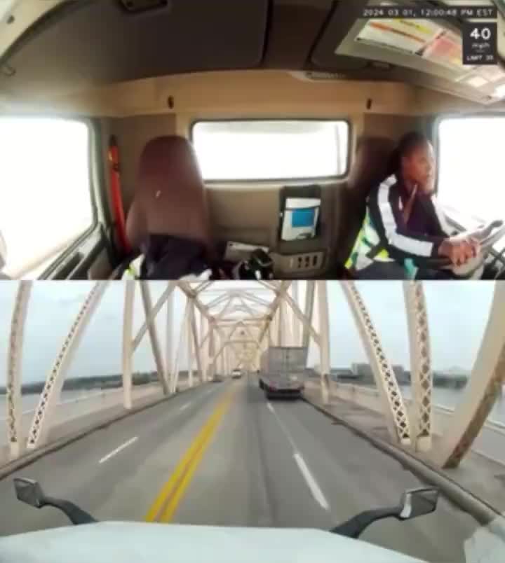 Dashcam footage released of the semi-truck that launched over the edge of the 2nd Street Bridge in Kentucky.