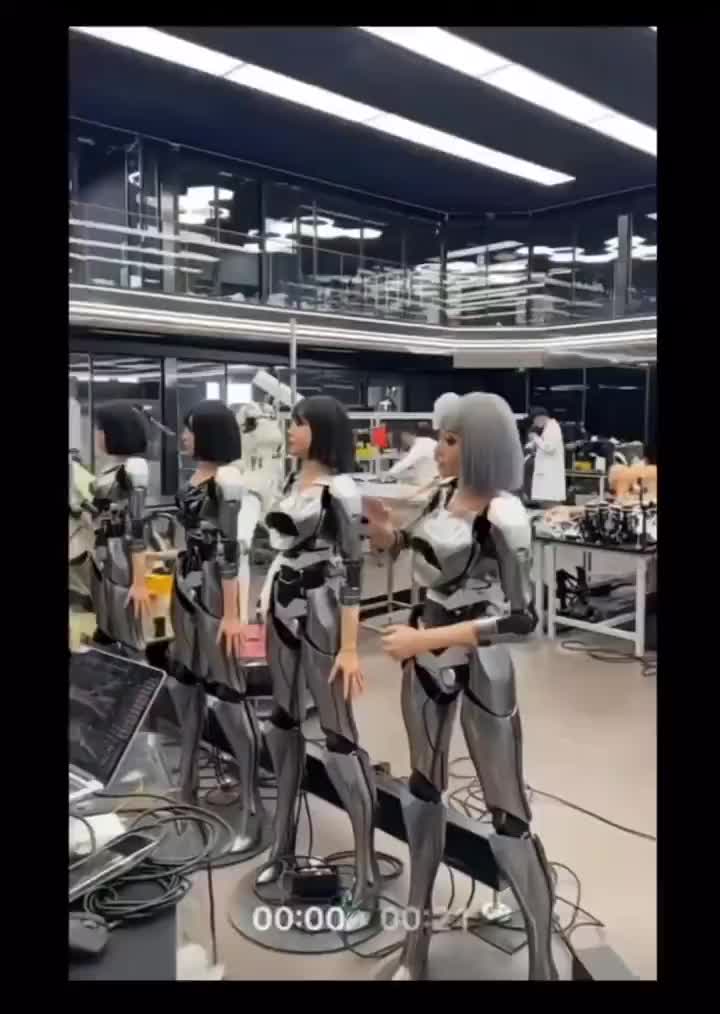 Robotics Company in China is working on making human-like robots in their factory