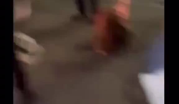 Police Officer Body Slams Female and She Drops Loot