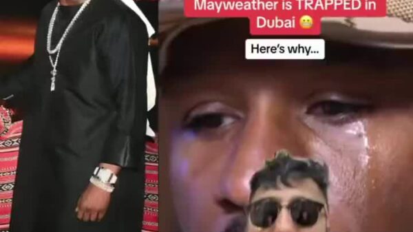 Floyd Mayweather is being held in Dubai because….