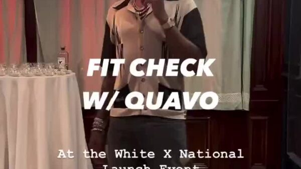 Quavo giving a drip check