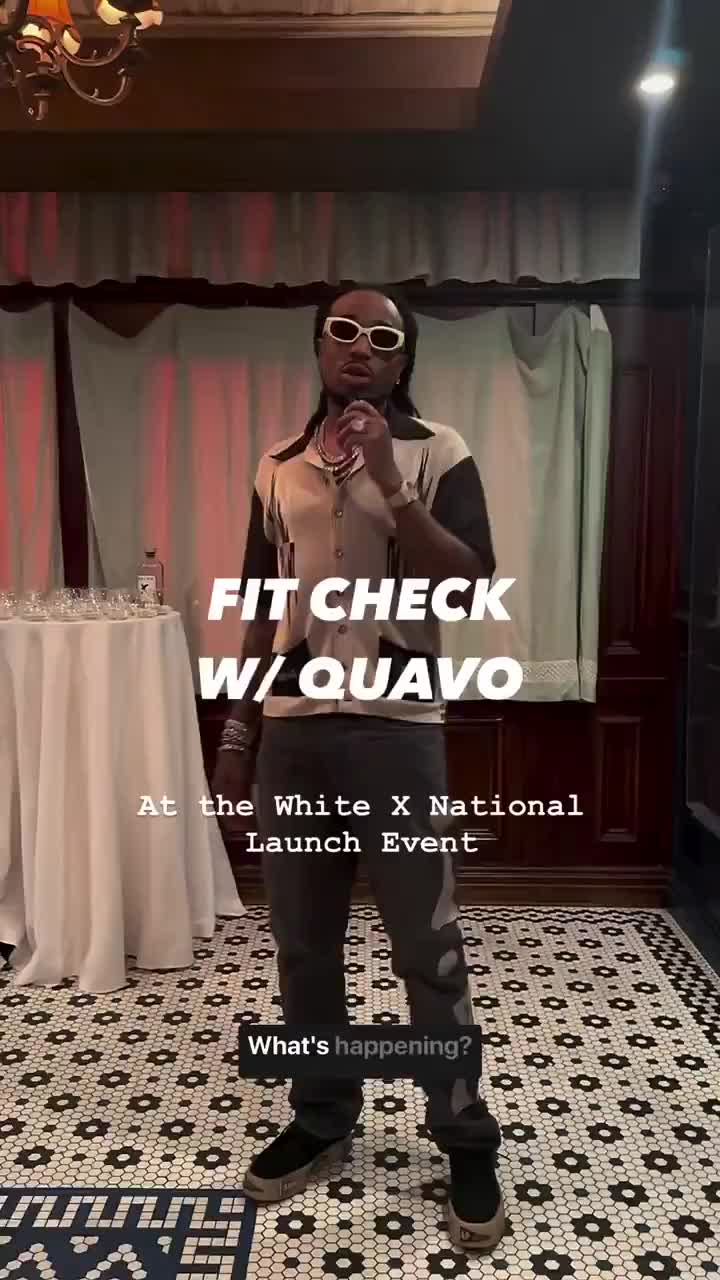 Quavo giving a drip check