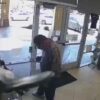 Newly released footage captures a 20-person smash-and-grab robbery breaking through the front doors of a jewelry store and smashing the display cases while two employees hide inside