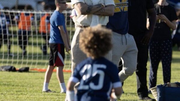 Drake shares picture at Adonis’ soccer game