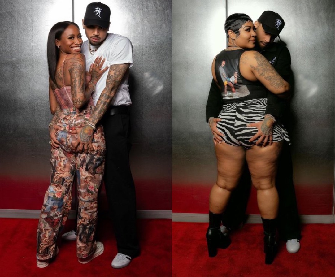 Photos of Chris Brown with his fans at the meet & greet are going viral.