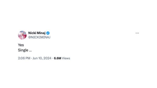 Nicki Minaj tweet has fans wondering