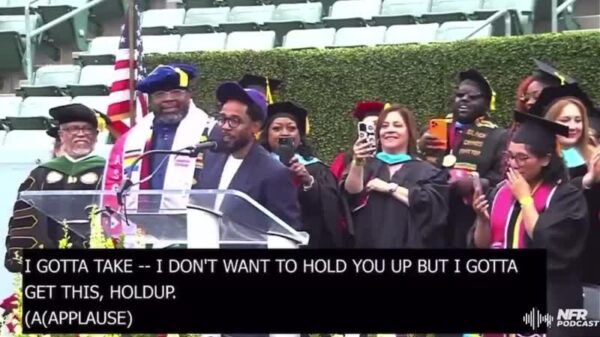 Kendrick Lamar just gave a surprise speech at Compton College’s graduation ceremony