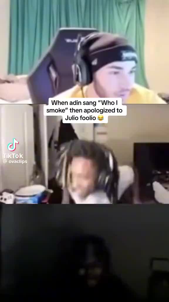 Adin Ross sang “Who I Smoke” and found out it DISSED Julio Foolio’s friends & APOLOGIZED to Julio Foolio on IG Live