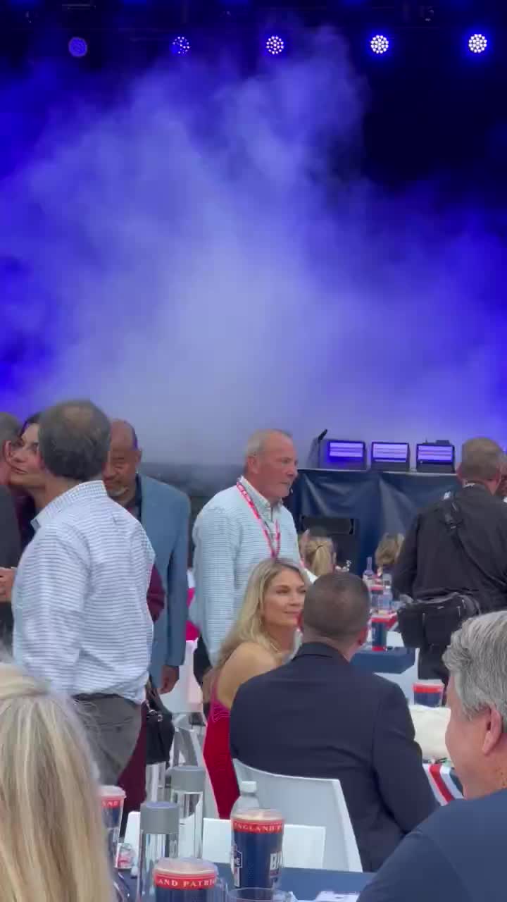 JAY-Z opening for Tom Brady during his Patriots Hall of Fame Induction