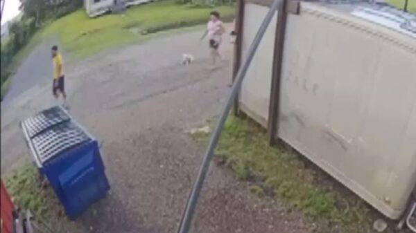 Woman arrested after tossing 2 puppies in a trash can in Opelousas, Louisiana