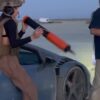 YouTuber Alex Choi charged over stunt where fireworks were shot at Lamborghini from helicopter