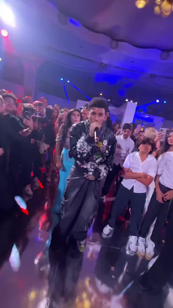 NLE Choppa performs "Slut Me Out 2" at a Bat Mitzvah