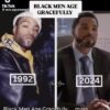 Black male Entertainers aging gracefully