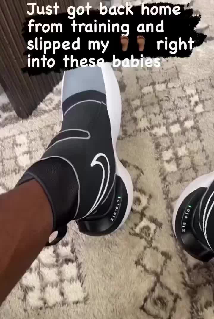 LeBron James shows off new Hyperice x Nike recovery shoes