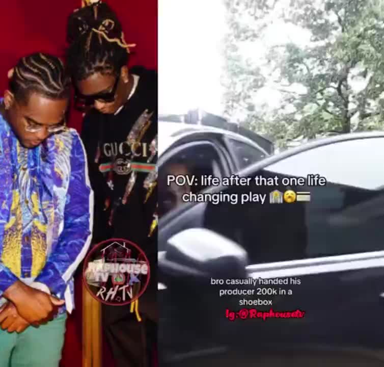 Flash Back: Young Thug casually handed his producer London on the Track 0k in a shoebox