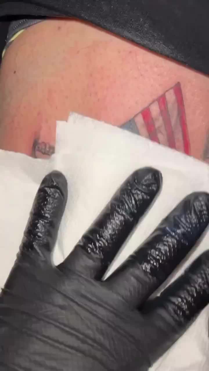 A fan really got a tattoo Of Donald Trump’s failed assassination attempt