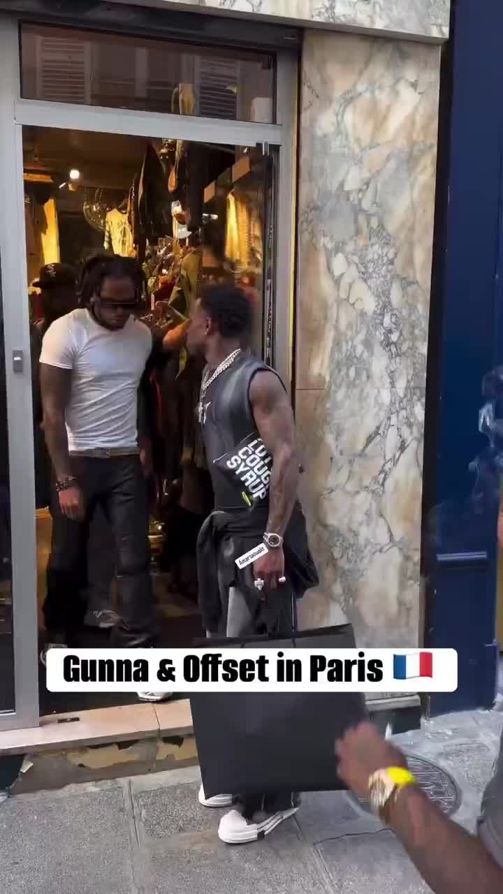 Gunna & Offset in Paris