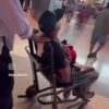 Charleston White really pulled up to the airport in a wheelchair after he got banned the day before