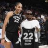 A’ja Wilson calls out teammates for taking pictures with Usher