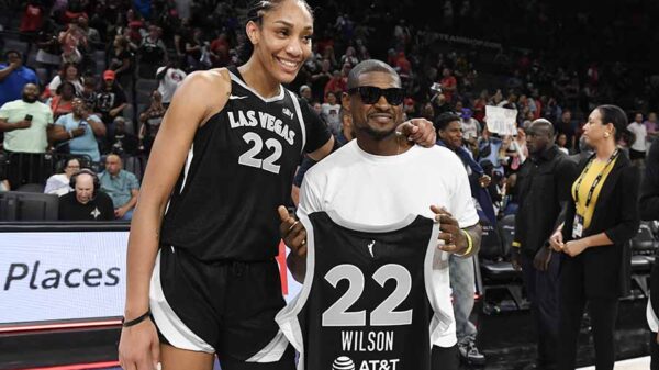 A’ja Wilson calls out teammates for taking pictures with Usher