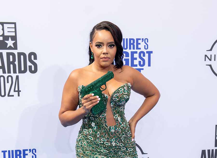 Angela Simmons issues apology for wearing gun-shaped purse to awards show