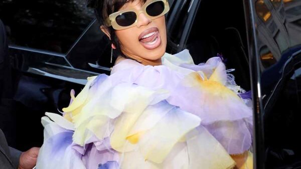 Cardi B attends Marc Jacobs fashion show at NY Public Library