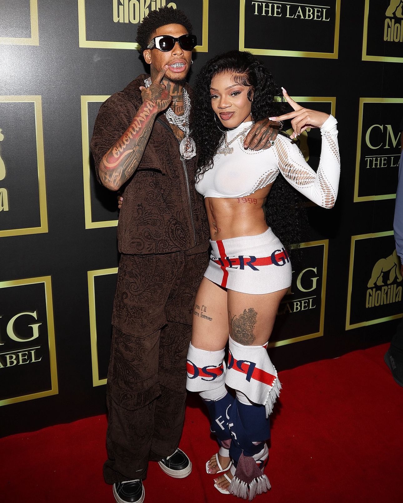 NLE Choppa and Glorilla at the Bet Awards 24