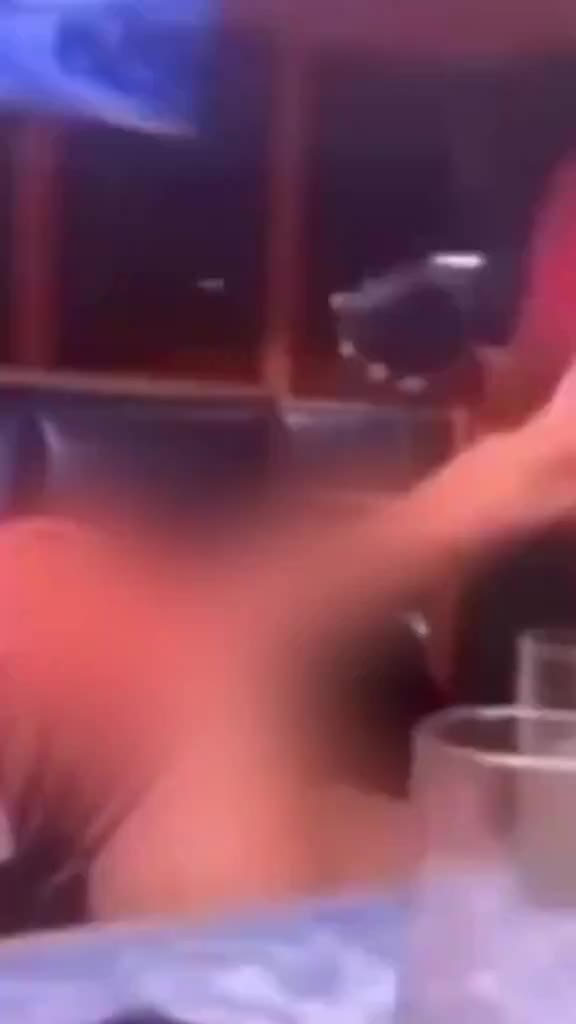 Man was drinking beer out of a woman's ass in a booth at Mexican restaurant in Waycross, Georgia