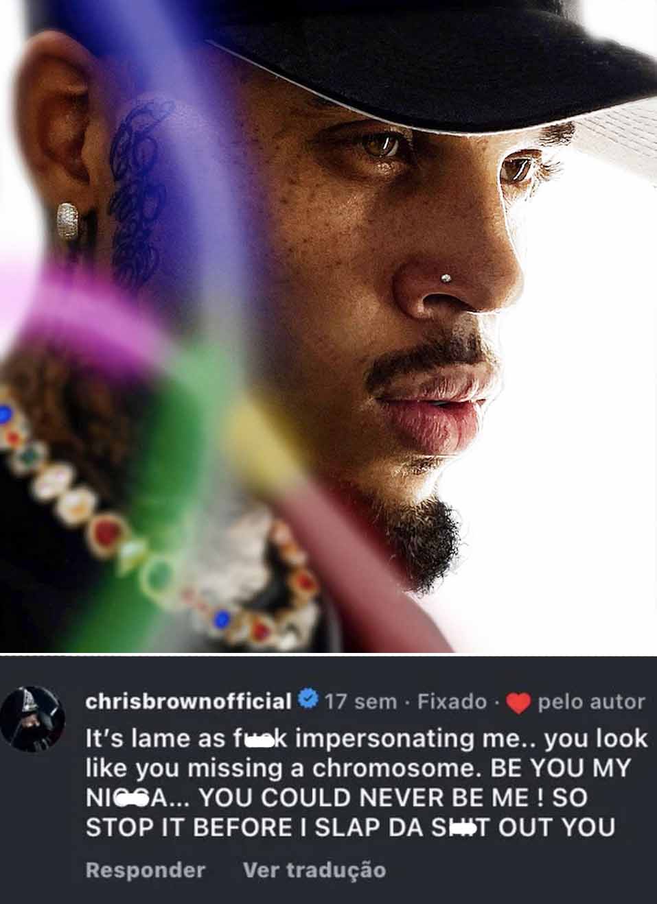 Chris Brown Roasts Impersonator On Instagram