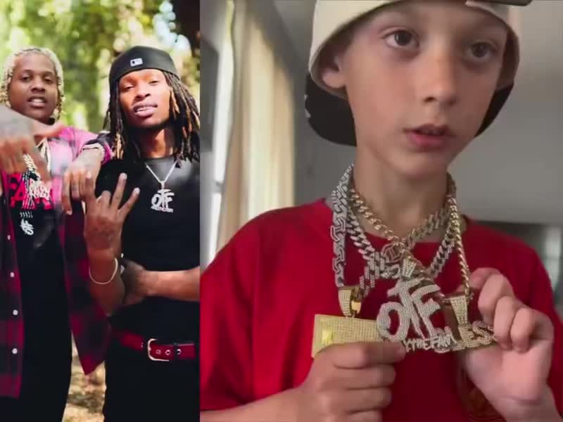 Kid shows off his OTF chains and tells his mother where he learned about Lil Durk and King Von 👀