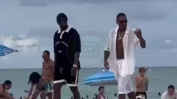 Diddy spotted at South Beach