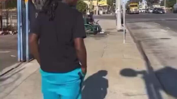 Brian Pumper caught lacking and gets hit with EGGS while he was seemingly walking to the bus stop