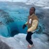 Ludacris drinking glacier water in Alaska