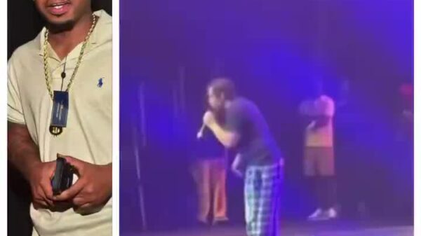 Webbie showed up to his show last night in Ft Worth wearing pajamas