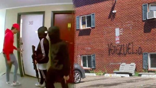 Video shows armed immigrants taking over apartment complex